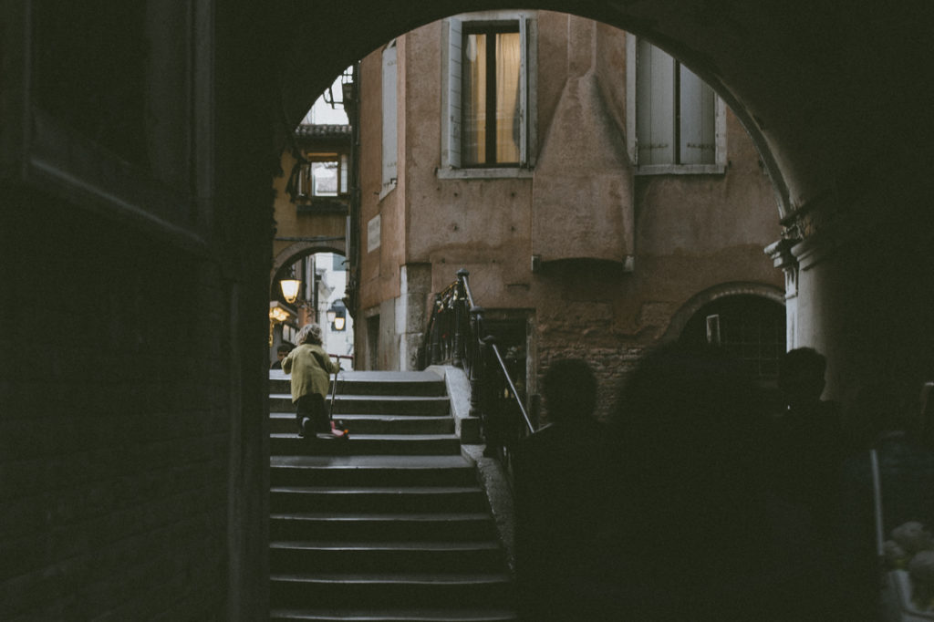 Venice narrow alleys