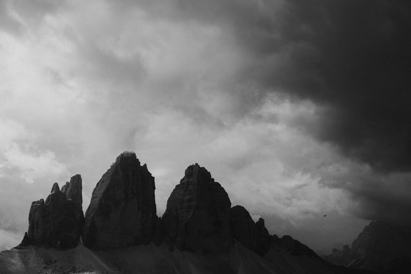 Dolomites in clouds